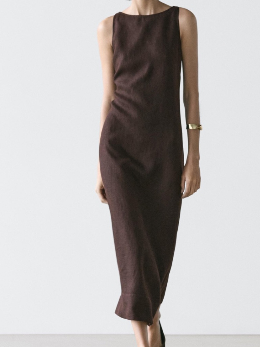 Massimo Dutti Halter Midi Dress